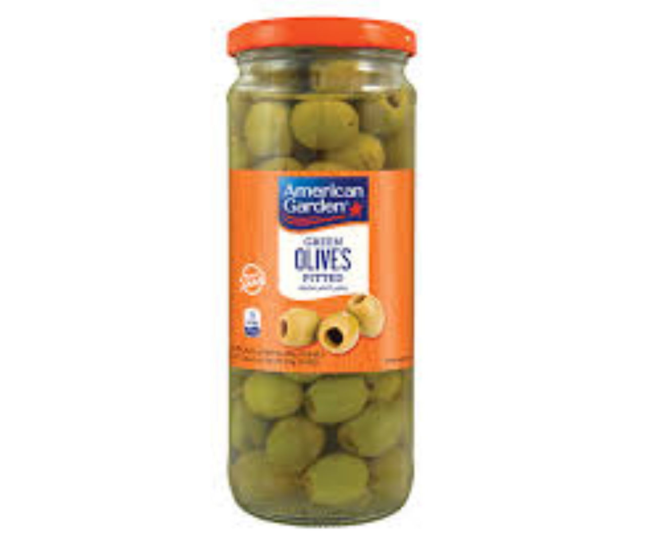 AMERICANA PITTED GREEN OLIVES 700G